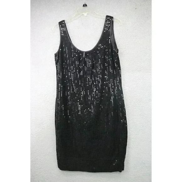 New York & Co. Sleeveless Allover Sequin Dress-Size 6-Cocktail-Back Zip - Picture 1 of 8